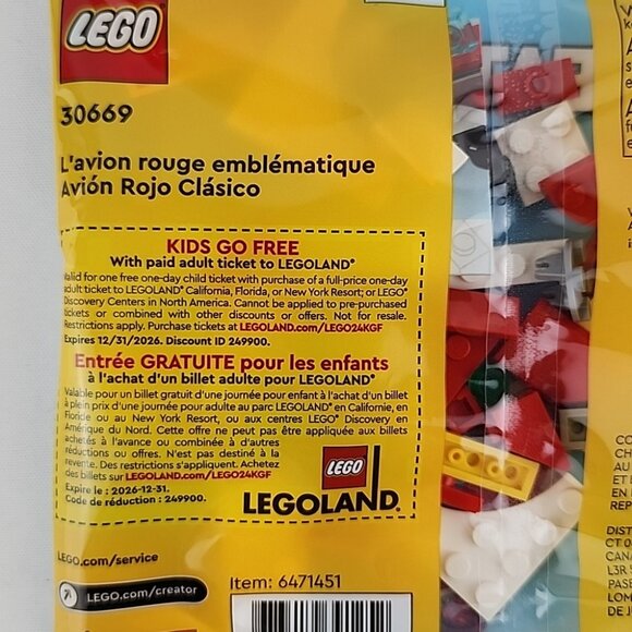 LEGO CREATOR 30666 30667 30669 Iconic Plane Gift Animals 3in1 6+ Yrs - Picture 5 of 16